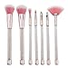 Produktbild Make Up Pinsel Set 7PCS Professionelles Schminkpinsel Kosmeti Lidschatten Gesichtspinsel Eyeliner Kosmetik Brush Pinselset Ausgangsgebrauch mit Aufbewahrungstasche Btruely Erröten Kosmetische Concealer Bürsten Schmink Pinselset (Beige)