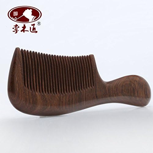 SJMMSZ Natural environmental massage combs with large and fine teeth of wooden comb,185x52x12mm