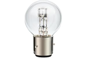 SOFOC-BA21D Phare de moto halogène G40 Ampoule Feux de route/croisement Conception 12V 45/40W Blanc Chaud 800LM Double contact Plug & Play 1Pcs