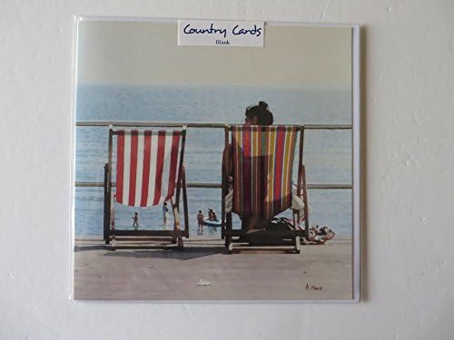 BLANK GREETINGS CARD , THE EMPTY DECKCHAIR