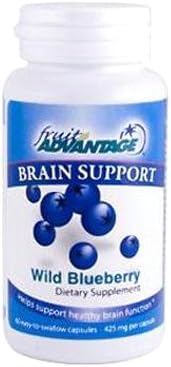 Brain Support, Wild Blueberry, 425 mg, 60 Capsules