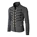 Produktbild Herrenbekleidung Cardigan Jacke Einfarbige Jacke Stehkragen dicken Pullover Jugend lässiges Sweatshirt Geeignet für Frühling, Herbst und Winter,Gray,L