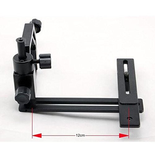 JOYOOO Adattatore universale digiscoping macchina fotografica digitale videocamera con 2 Cellulari Supporti per Telescopio Microscopio Binoculare Cannocchiale Monoculare