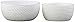 Produktbild Urban Trends 28816 Ceramic Round Pot with Dimpled Finish (Set of 2), 4.75", Gloss White by Urban Trends