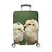 Produktbild Zwei entzückende Küken Stehen im Freienmuster Spandex-Staubschutz Trolley Protector case Reise-Gepäck-Schutz-Koffer-Abdeckung 28,5 x 20,5 Zoll(Nur die Gepäckstaubabdeckung)