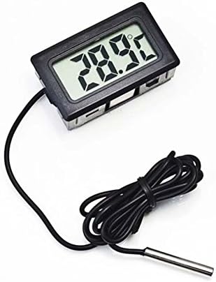 Digital Aquarium Thermometer Terrarium Reptile Thermostat Oven thermometer with Probe for Vehicle Fish Tank Aquarium Refrigerator Embedded Egg Hatching Chick Incubator