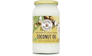 Olio di Cocco Biologico Extra Vergine 1L | Crudo e Spremuto a Freddo | Organico e Puro al 100% | Ideale sui Capelli, sul Corpo e ad Uso Alimentare | COCONUT MERCHANT