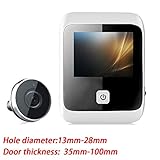 CVERY Judas électrique de visionneuse de Porte numérique avec Grand écran ACL de 3 Pouces, Trou de Surveillance Intelligent, vidéo Haute résolution(comme montré)