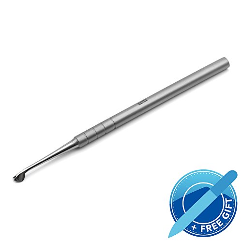Otto Herder Cortacutículas | Extra afilado - Acero inoxidable INOX - hecho en Alemania - con una lima de uñas de vidrio gratis