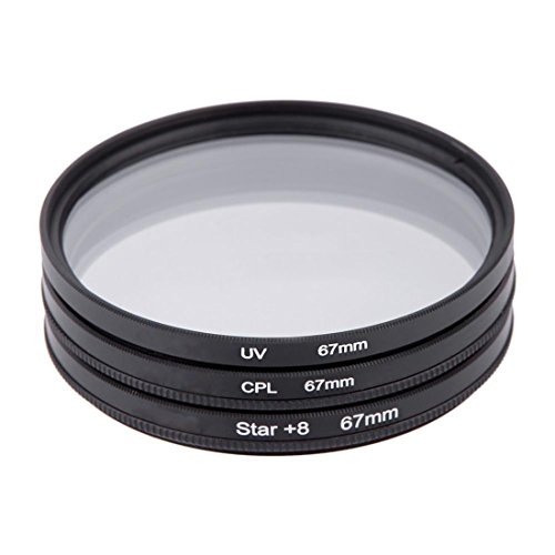 Filtre 67mm - TOOGOO  R 67mm Filter Set UV   CPL   etoile Filter Kit 8 points pour Canon Nikon Sony