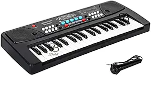 Bluebell Piano Keyboard for Kids with Microphone 37 Keys Electric Piano Keyboard Musical Toy with 2 Power Supply Methods, Recording, Keyboard for Kids Toys for 2+ Year Old