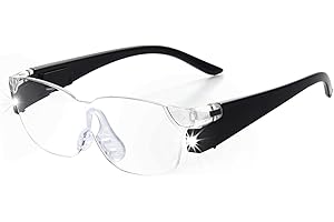 OKH Lupas con luz, Manos Fress 160% iluminadas Lupa para Trabajo cercano, Manualidades, Joyas, Lectura, Pintura, Pasatiempos (Paquete de 1)