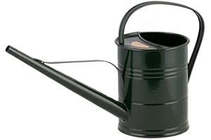 PLINT 1.5L Watering Can - Modern Style Watering Pot for Indoor and Outdoor House Plants - Coloured Galvanised Powder Coated Steel - Metal Design with Narrow Spout and High Handle - (Green)