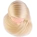 24" Cosmetology Mannequin Head 100% Synthetic Hair Blonde Color, Practice Training Hair Styling Mannequin Head