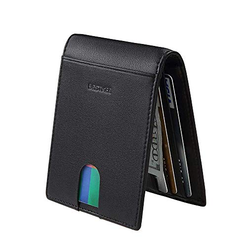 Portefeuille Homme Cuir, Porte Carte RFID Slim Porte Carte de Credit pour Homme