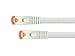 Produktbild PYTHON Cat.6 RJ45 Ethernet LAN Patchkabel mit Rastnasenschutz und Nylongeflecht, S/FTP, PiMF, PVC, 250MHz, OFC, Gigabit-fähig (10/100/1000-Base-T Ethernet Netzwerke) - z.B. für Patchpanel, Switch, Router, Modem - weiß, 30 m