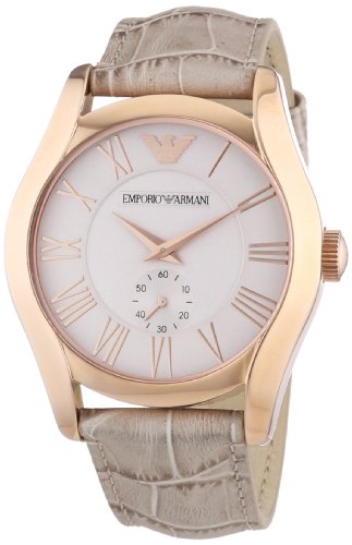 Emporio Armani Herren-Armbanduhr XL Analog Quarz Leder AR1667 Emporio Armani Herren-Armbanduhr XL Analog Quarz Leder AR1667