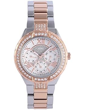 Guess Damen-Armbanduhr XS Analog Quarz Edelstahl W0111L4