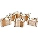 Produktbild 50 Mini Koffer Hochzeit Favor Candy Box, Vintage Kraft Papier mit Tags und Jute Bindfäden für Hochzeit/Brautschmuck Party Dekoration