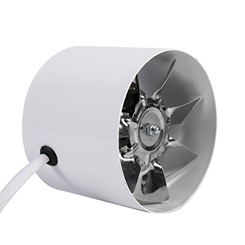 100mm Rohrventilator Rohrlüfter Lüfterflügel aus Stahl Drehzahl 2800R / Min Luftvolumen 140m³ / H 220V 20W - 3