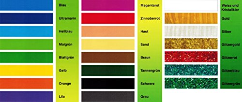 WINDOW COLOR MALFARBE 80ml Farbe Fenstermalfarbe Fensterfarbe 24 Farben Glas (Kristallklar) - 2