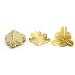 Produktbild sourcingmap 8stk. 30x30x30mm Gold Ton Schmuck Geschenk Kasten Weinlese Art Ecken Abdeckung Schutz