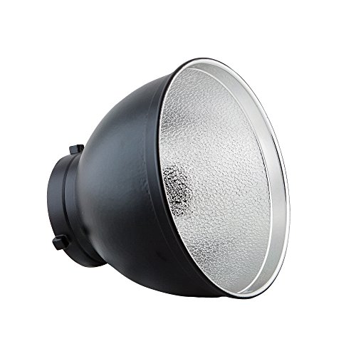PhotoSEL FRS558 - Reflector Estándar de Iluminación Fotográfica(55grados, 20cm de diámetro), Montaje Tipo S, para Flash de Estudio PhotoSEL/Bowens