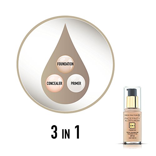 Max Factor All Day Flawless 3 in 1 Foundation 40 Ivory, 1er Pack (1x 30 ml) - 4
