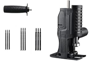 XYDESIGN Trapano elettrico Modificato Sega Elettrica, sega Per Uso Domestico Sciabola Potenza A Jig Portatile Lavorazione Del Legno Utensili Da Taglio Con Cordless Adattatore Set di Mano (11 PCS)