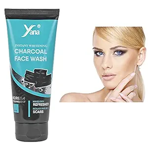 YANA INSTANT WHITENING CHARCOAL FACE WASH / FACE WASH FOR PIMPLES BOYS BEST