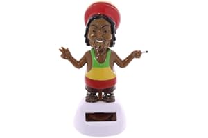 EliteKoopers 1 Pcs Collectable Fun Rasta Powered Solar Pal Figure Gift Item