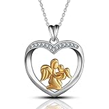 engelsflügel kette bijou brigitte ❤HALSKETTE SPEZIFIKATIONEN❤ -- Anhänger Größe: 0,81*0,98in (20,7*24,9 mm). Kettenlänge: 18in (46cm). Kommt in eine hübsche Geschenkbox.