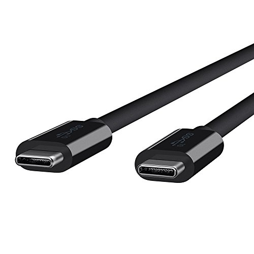 Belkin USB 3.1 USB-C auf USB-C Kabel (0,9m, 10 Gbit/s, 60W/3A, 4K, geeignet für Apple MacBook, Chromebook Pixel, Smartphones, kompatibel mit Thunderbolt 3) schwarz - 2