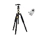 Produktbild Brilliant firm Zubehör Stative Triangle Halterung ausziehbare Einbeinstativ 4-teilige Einbeinstativ Travel Camera Tripod 180 Grad Drehung (Color : Black, Size : High 133cm)