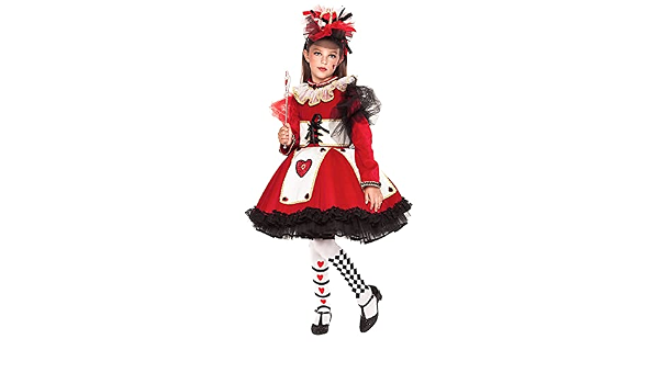 COSTUME CARNEVALE da REGINA DI CUORI PRESTIGE RAGAZZA vestito per ragazza  bambina 7-10 Anni travestimento veneziano halloween cosplay festa party  28057 L : Amazon.it: Giochi e giocattoli