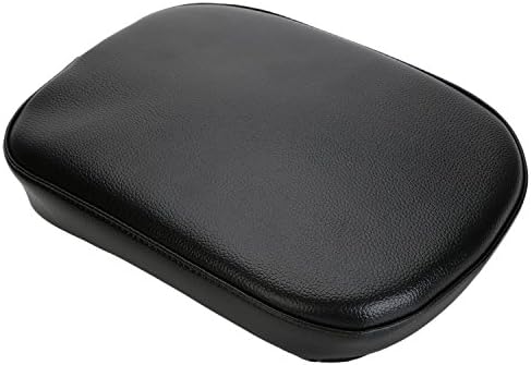 OSAN Large Leather PU Passenger Seat Backrest Pillion Cushion Pad+Suction For Harley Cruiser Chopper Custom