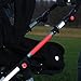 SafeKIDS luminous sticker, YELLOW, 13 stickers for pushchairs, bicycle helmets and more