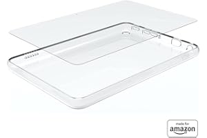 MISSION CABLES All-New Made for Amazon Clear Case & Glass Screen Protector, for Fire HD 8 Tablet (2022 Release)
