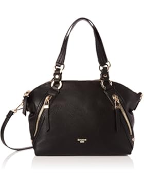 Dune Damen Donald Schultertasche, Schwarz (Black), 17 x 28 x 34 cm