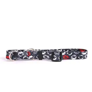 Kisses Black Martingale Control Dog Collar - Size Medium 20