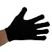 1 Pair Shower Exfoliating Wash Skin Spa Bath Gloves Massage Clean Hygiene Gloves - Black