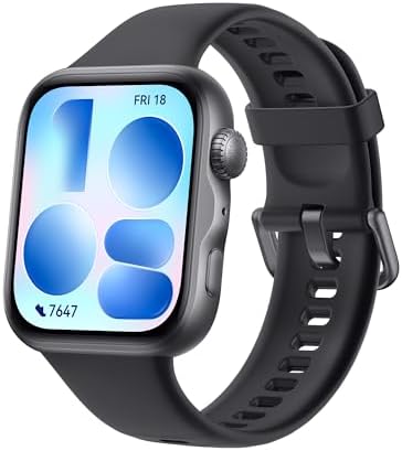 HUAWEI WATCH FIT 5 Smartwatch, Schermo AMOLED HD da 1,82", Design Raffinato, Pagamento NFC, Rilevamento Cadute, Batteria a lunga durata, Monitoraggio della salute, 5 ATM, Android & iOS, Nero