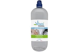 Vindi Désinfectant Alcool modifié 90°- Flacons de 1L - Fabrication Française - Désinfection peau saine et ustensiles médicaux