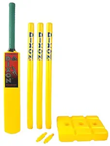 Dixon Cricket Set Plastic Heavy For Kids 8+ , Gully Cricket Set , Beach Cricket Set, Cricket Kit For Boys