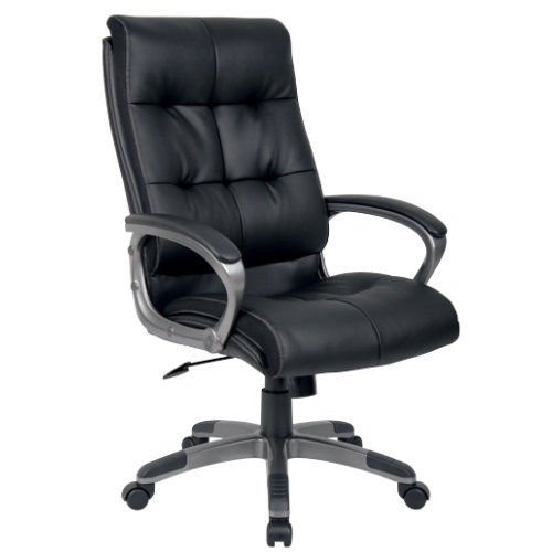 RS to Go Maine black leather-faced executive office chair