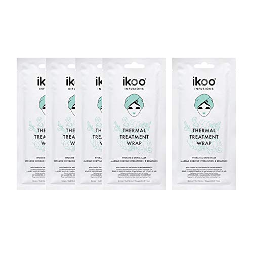 ikoo Infusion Thermal Treatment Wrap - Tratamiento térmico cabello seco, deshidratado y dañado. Mascarilla hidronutritiva, anti encrespamiento y rotura - 5 unidades