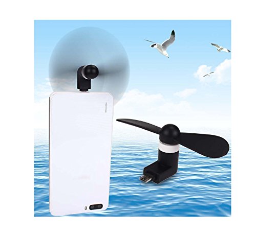 USB / micro USB Ventilator für Smartphone / Powerbank| USB Powered Mini Cooling Fan | microUSB Lüfter | für Handy, Smartphone, Powerbank etc. | portabel & kompakt