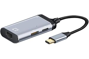 Xiwai USB-C Tipo-C USB3.1 a 1000Mbps Gigabit Ethernet adaptador LAN de red con puerto de alimentación hembra PD