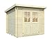 Produktbild Gartenhaus Ulmus U4 inkl. Fußboden, naturbelassen - 19 mm Blockbohlenhaus, Grundfläche: 4,60 m², Pultdach