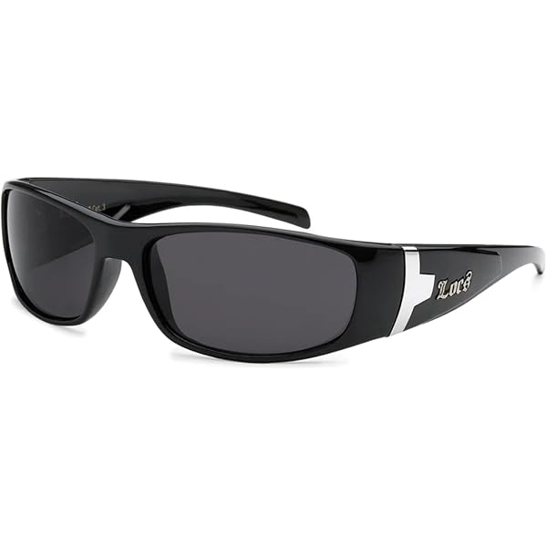 LOCS 30 Black OG Gangsta Rapper Sunglasses - Original Thick Frame Style
